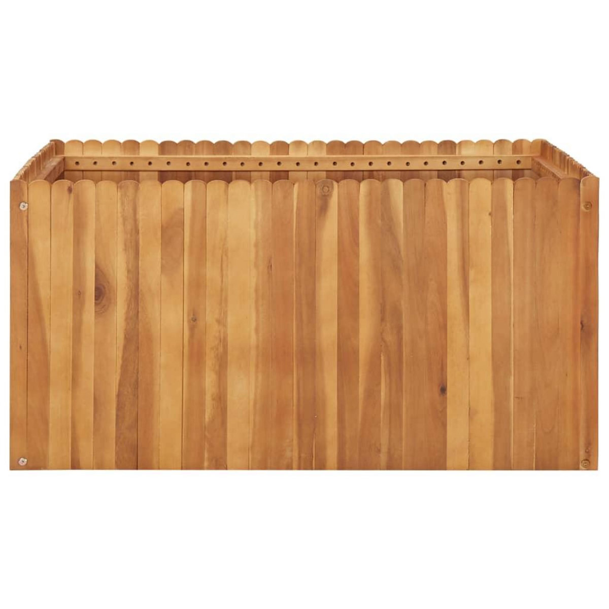 VIDAXL Lit sureleve de jardin 100x100x50 cm Bois massif d'acacia