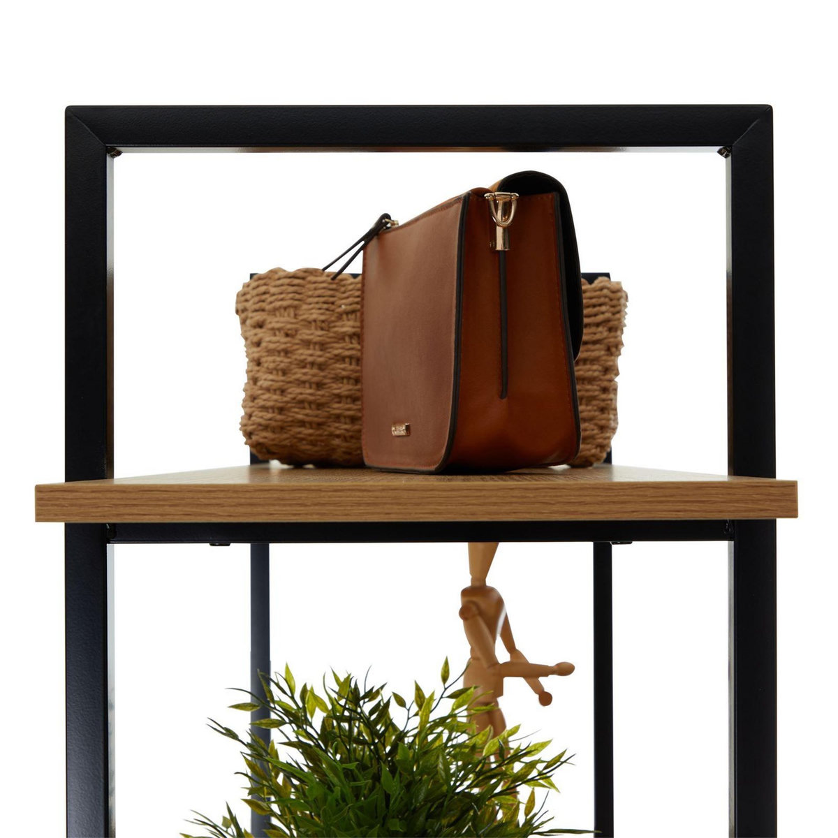 IDIMEX Étagère de rangement 5 tablettes MEDA en MDF et métal