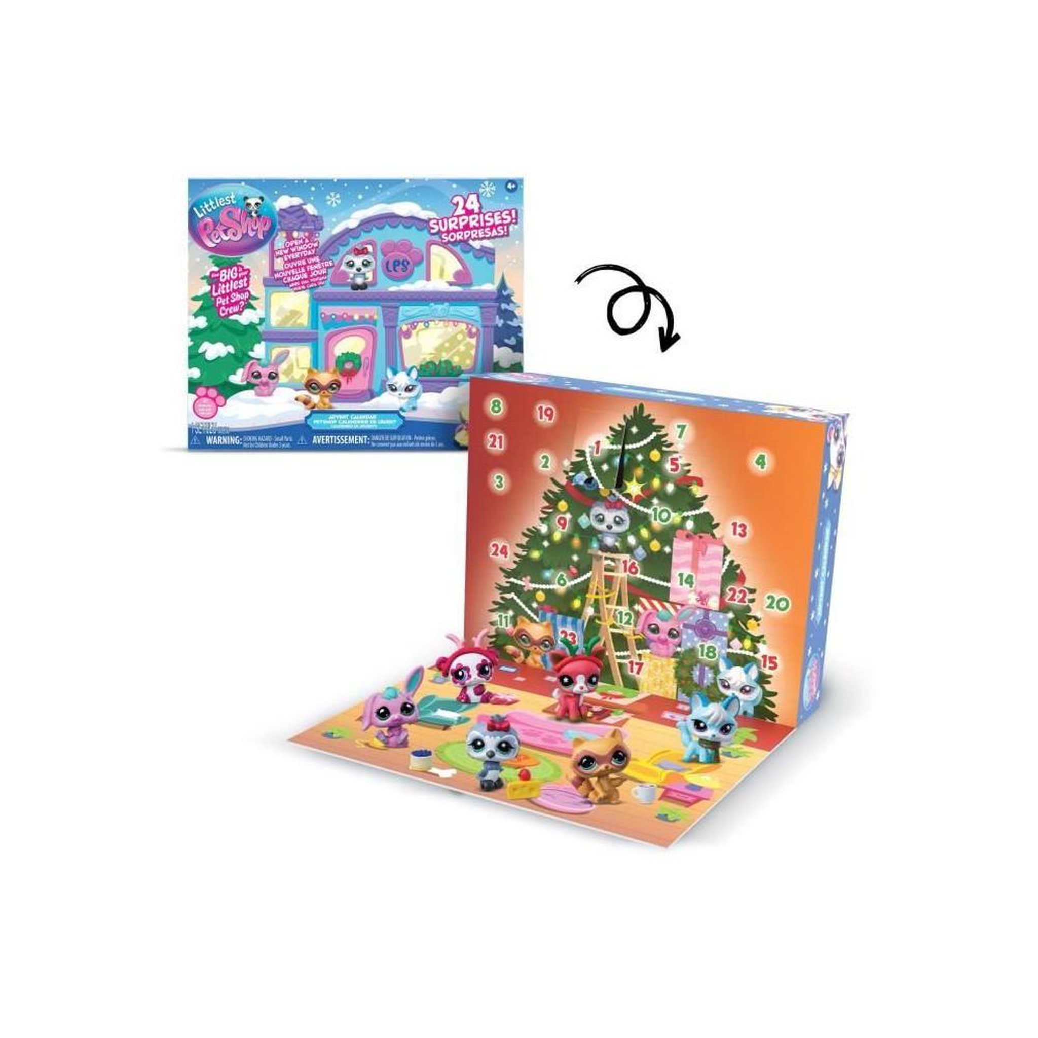 Voir la diapositive 2 : BANDAI Calendrier de l'Avent - BANDAI - Littlest Pet Shop - BF00758 - Edition 2025