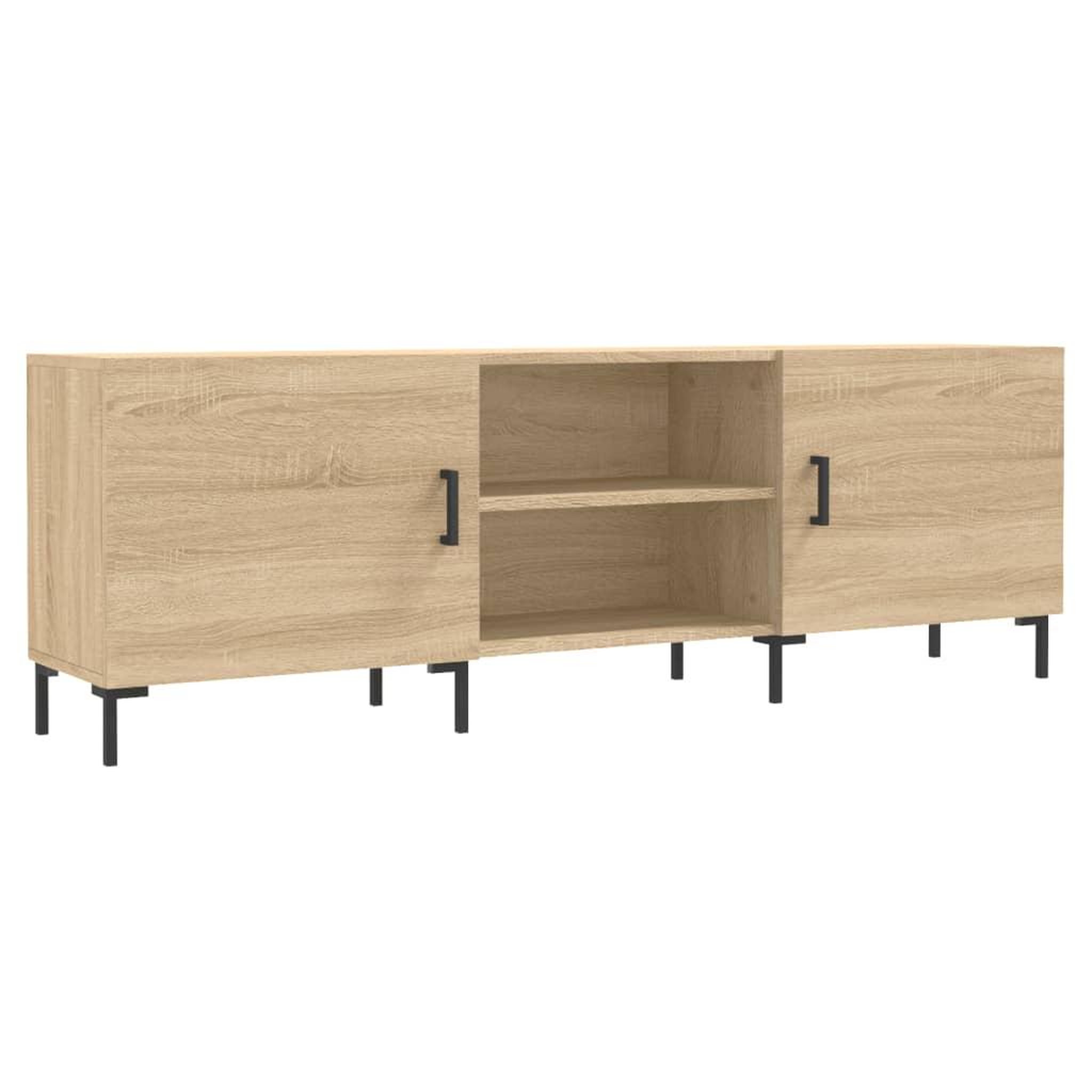 Voir la diapositive 2 : VIDAXL Meuble TV chene sonoma 150x30x50 cm bois d'ingenierie
