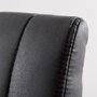 MACABANE ESTELLE - Lot de 2 fauteuils tissu gris anthracite pieds métal noir