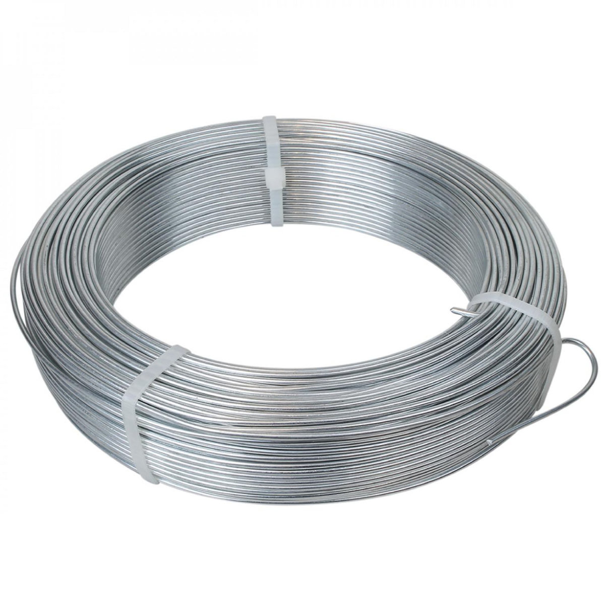 LINXOR Fil de tension en acier galvanisé pour grillage 50m x 2.7mm Ø - Gris