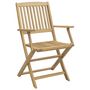 Voir la diapositive 4 : VIDAXL Chaises de jardin pliantes lot de 6 54,5x58x90 cm bois d'acacia