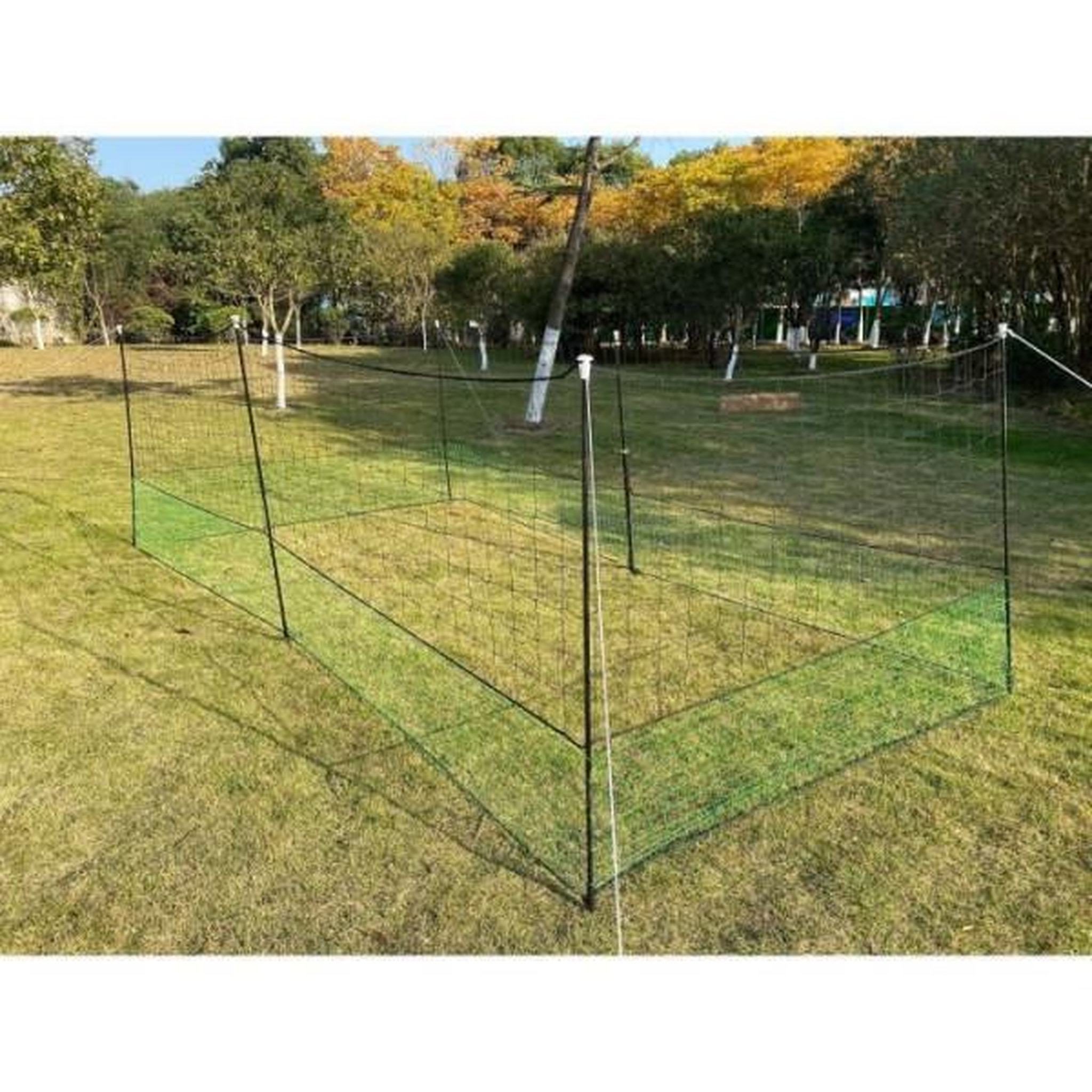 Voir la diapositive 3 : Zolux Kit filet clôtures pour poules - ZOLUX - 12m x 125 cm - Piquets en H - Porte d'acces - Sardines incluses