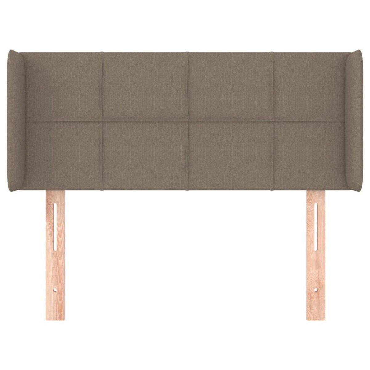 VIDAXL Tete de lit avec oreilles Taupe 83x16x78/88 cm Tissu