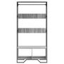 Voir la diapositive 4 : VIDAXL Armoire sonoma gris 90x50x180 cm bois d ingénierie