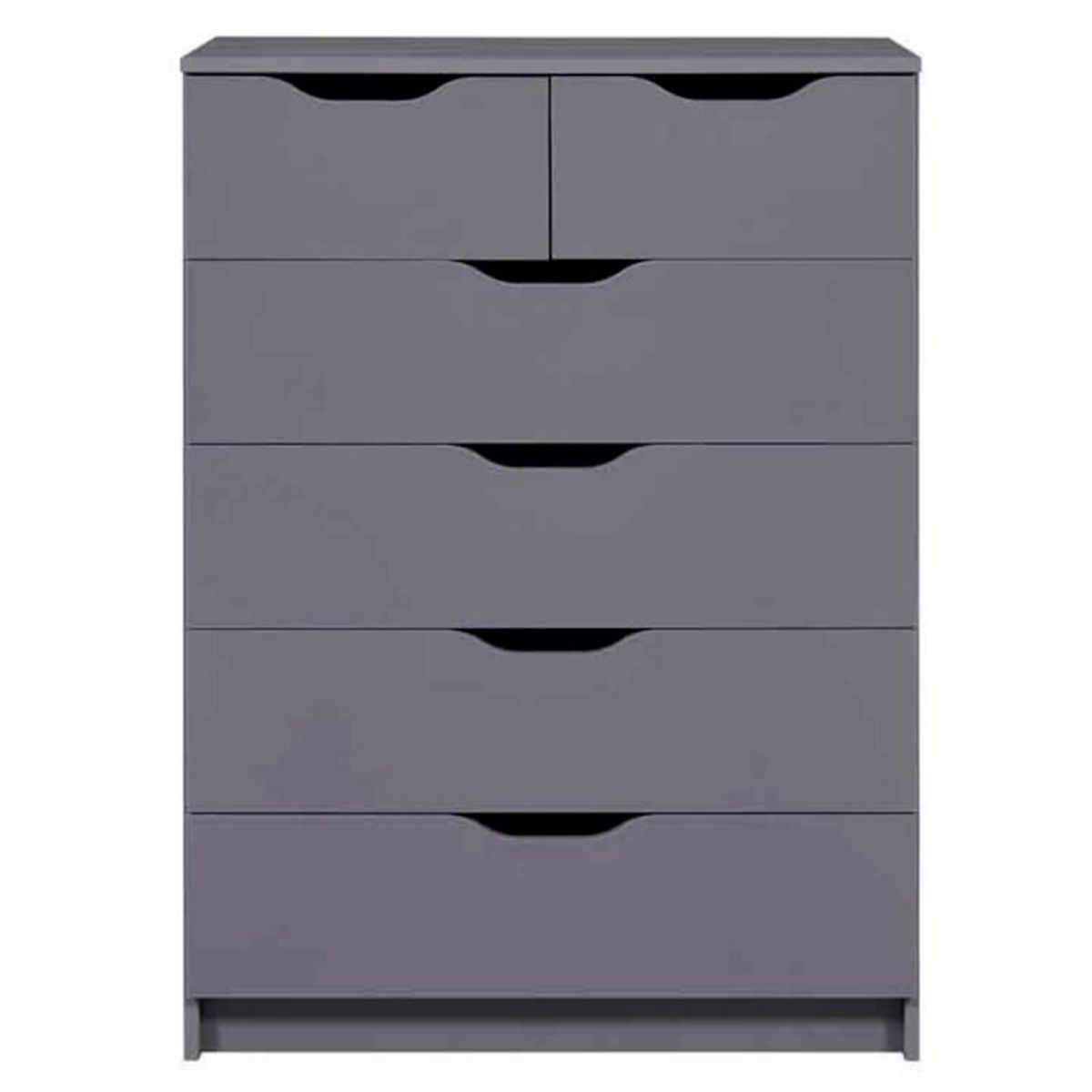 Commode haute meuble de rangement 6 tiroirs  FALONE