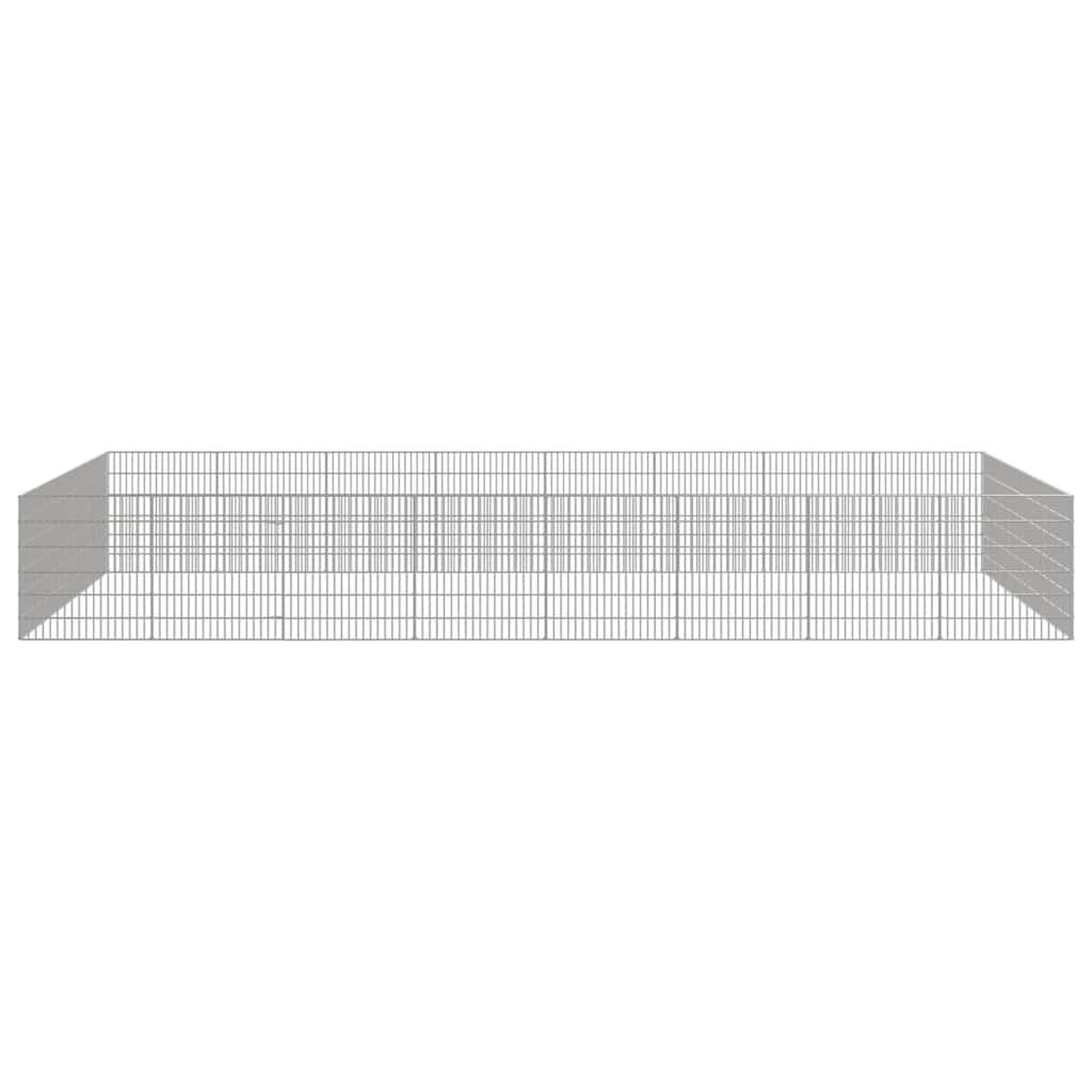 Voir la diapositive 4 : VIDAXL Enclos pour animaux en liberte 24panneaux 54x60cm fer galvanise