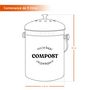 Voir la diapositive 2 : LINXOR Composteur, bac, poubelle à compost de cuisine 5L rond en Inox - Gris