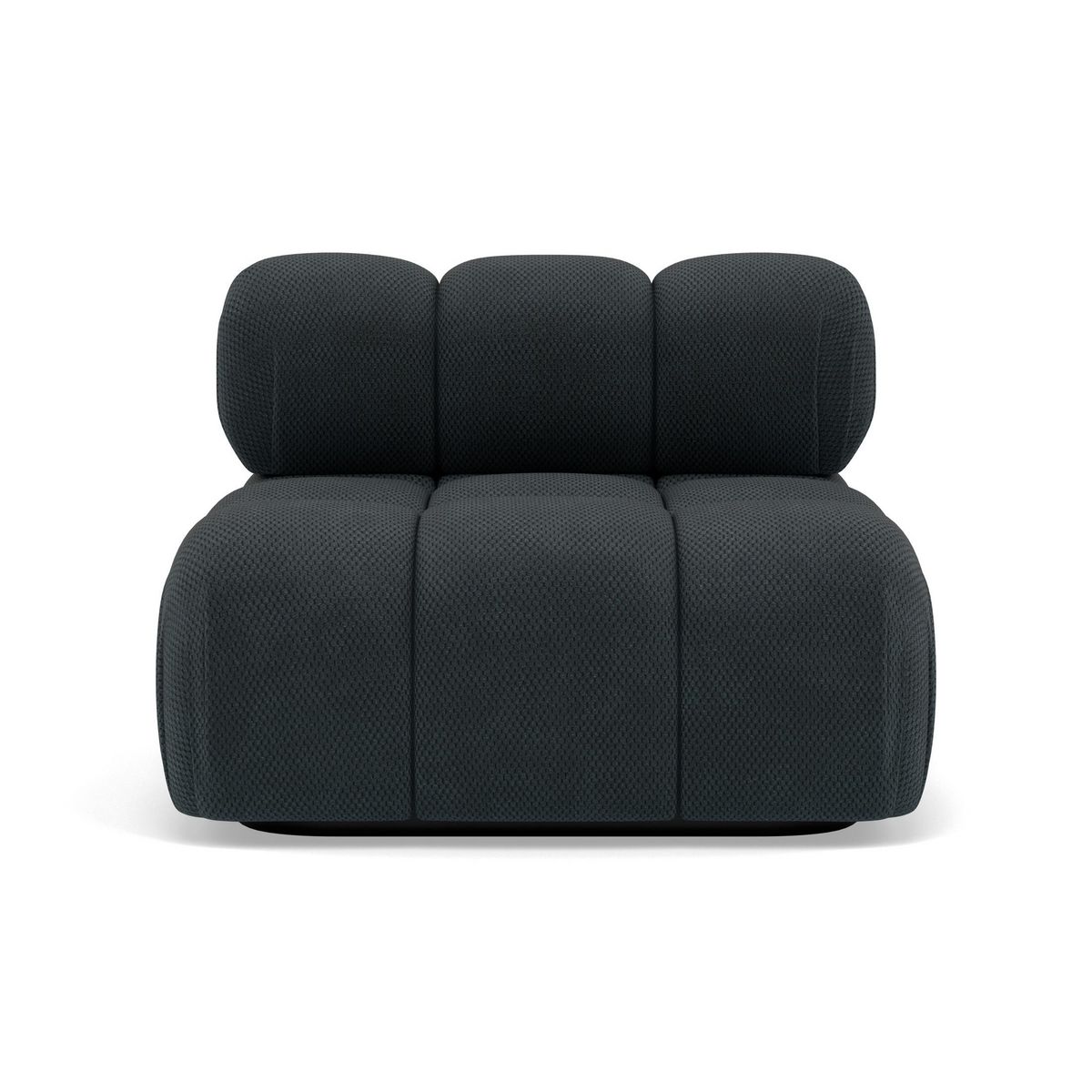 LISA DESIGN Ruby - module d'assise sans accoudoirs en velours texturé