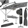 Voir la diapositive 1 : tectake Parasol 250 x 250 cm avec éclairage LED solaire gris clair