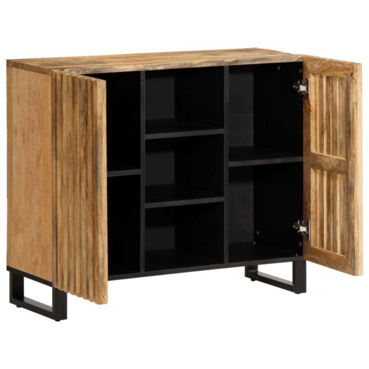 VIDAXL Buffet 90x34x75 cm bois de manguier massif brut