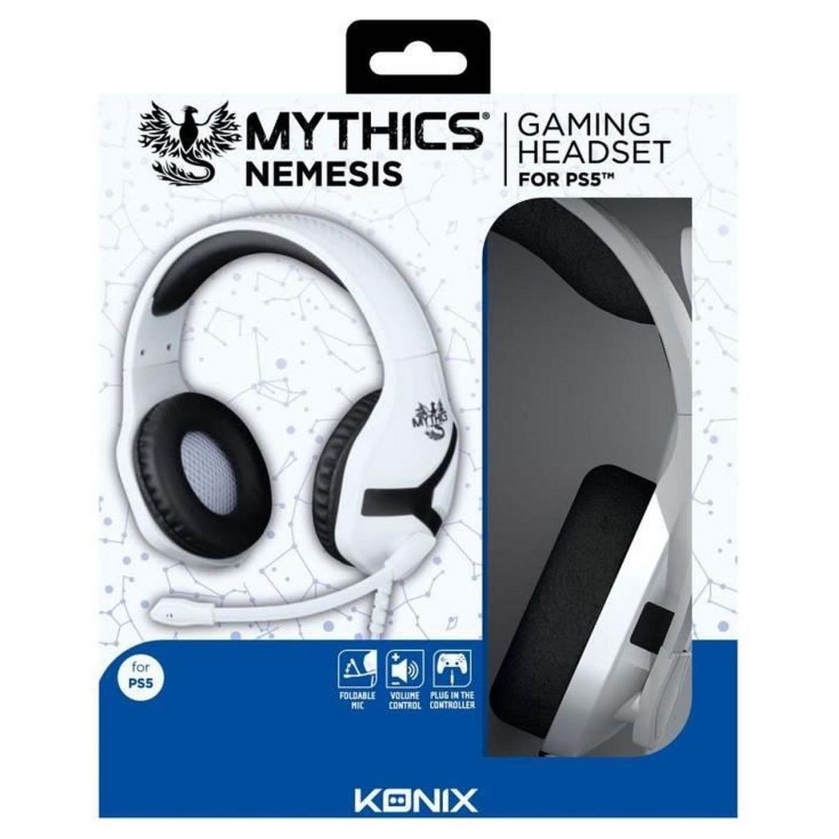KONIX Casque Gamer Filaire Nemesis PS5