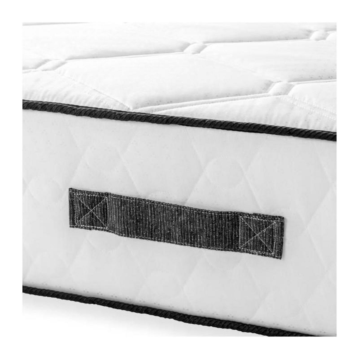 DEKO DREAM Ensemble matelas 180x200 cm + sommiers 2x90x200 cm - Ressorts ensachés - 7 zones de confort - 27 cm - Équilibré - DEKO DREAM