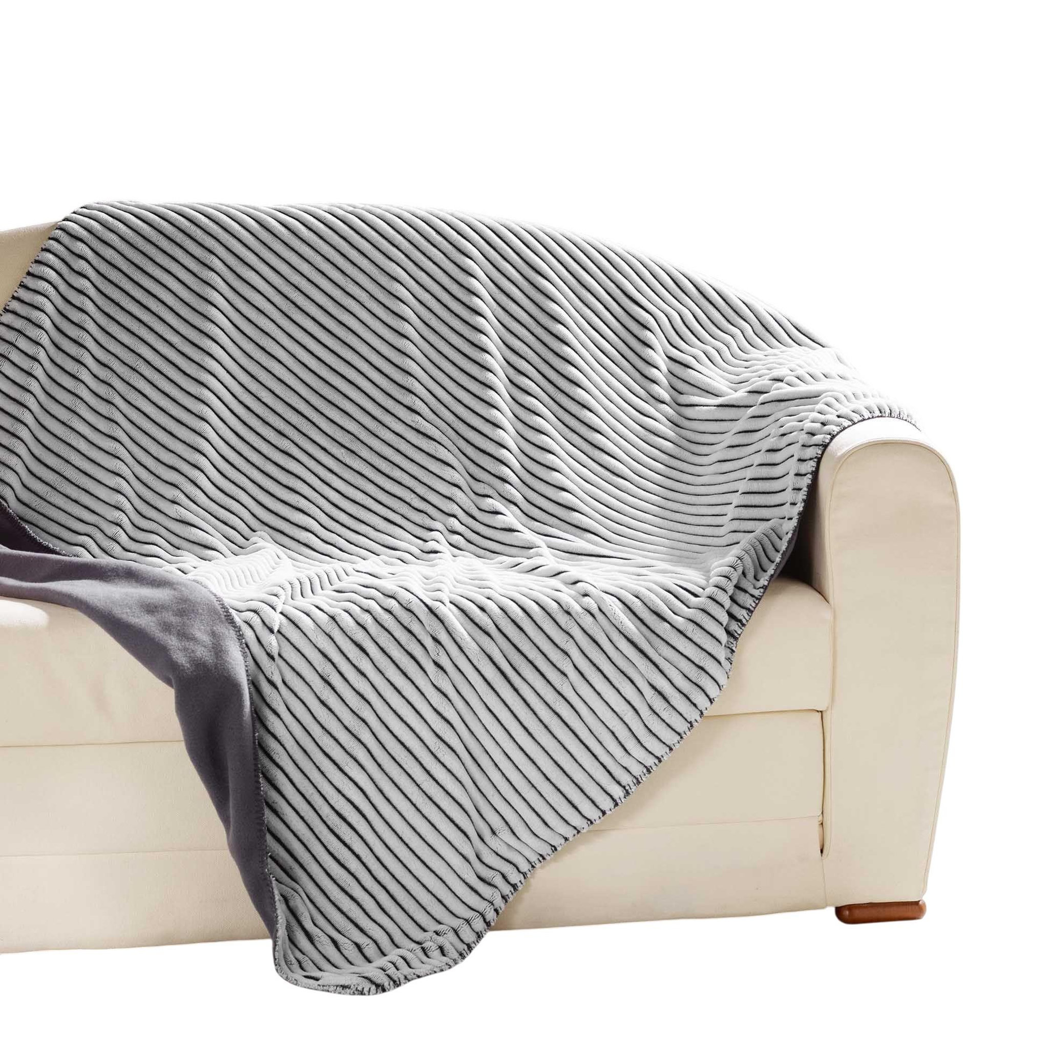Eden Plaid couverture flanelle jacquard yolan 180 x 220 cm