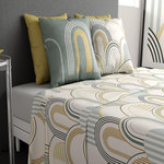 ATELIER DU COTON Parure de drap 100% coton 57fils colizé. Coloris disponibles : Beige