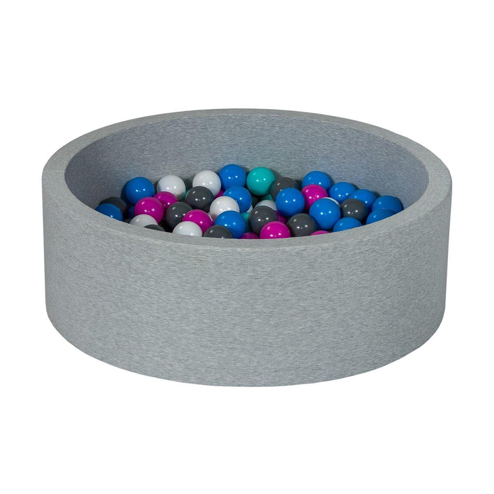 VELINDA Piscine à balles aire de jeu + 200 balles blanc,bleu,rose,gris,turquoise