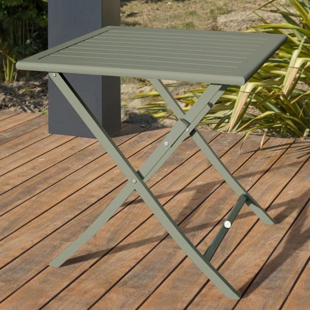 Paris Prix Table de Jardin Pliante  Marius  70cm Kaki