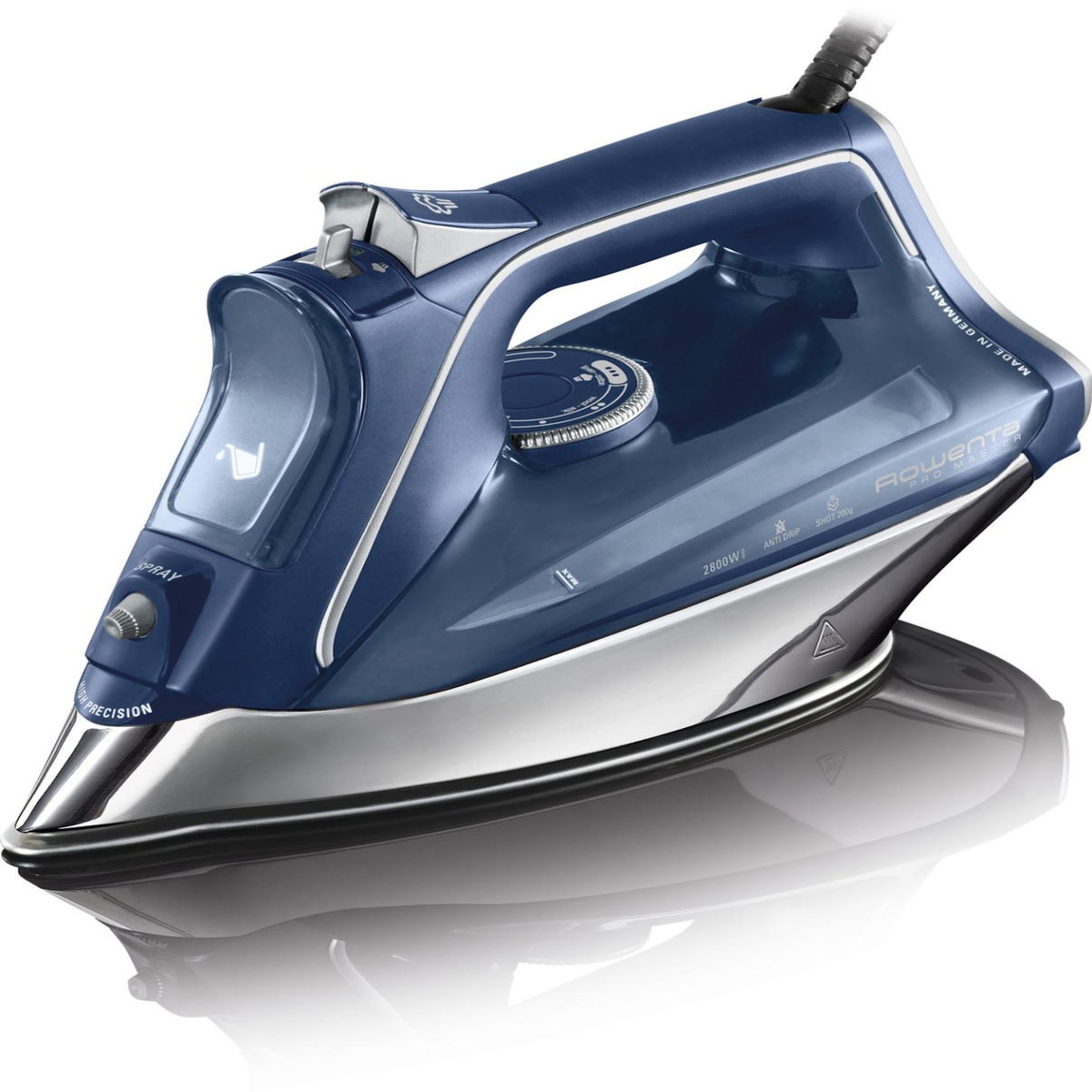 ROWENTA Rowenta DW8215 Fer à repasser à sec ou à vapeur Semelle Laser HD Microsteam 400 2800 W Bleu