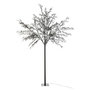 Voir la diapositive 1 : Paris Prix Arbre Décoratif Led  Feuilles Paillettes  250cm Noir