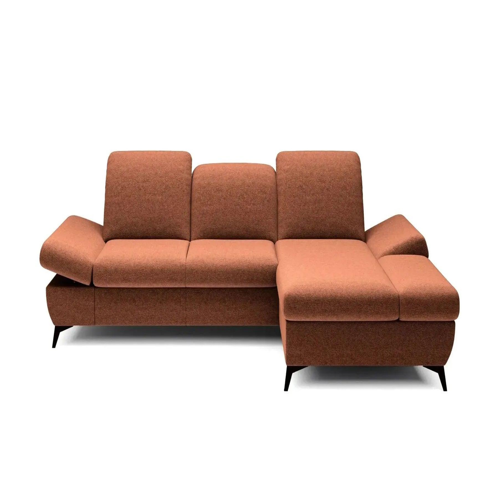 Voir la diapositive 1 : CASANOVA PARIS Livia - canapé d'angle convertible tissu chiné