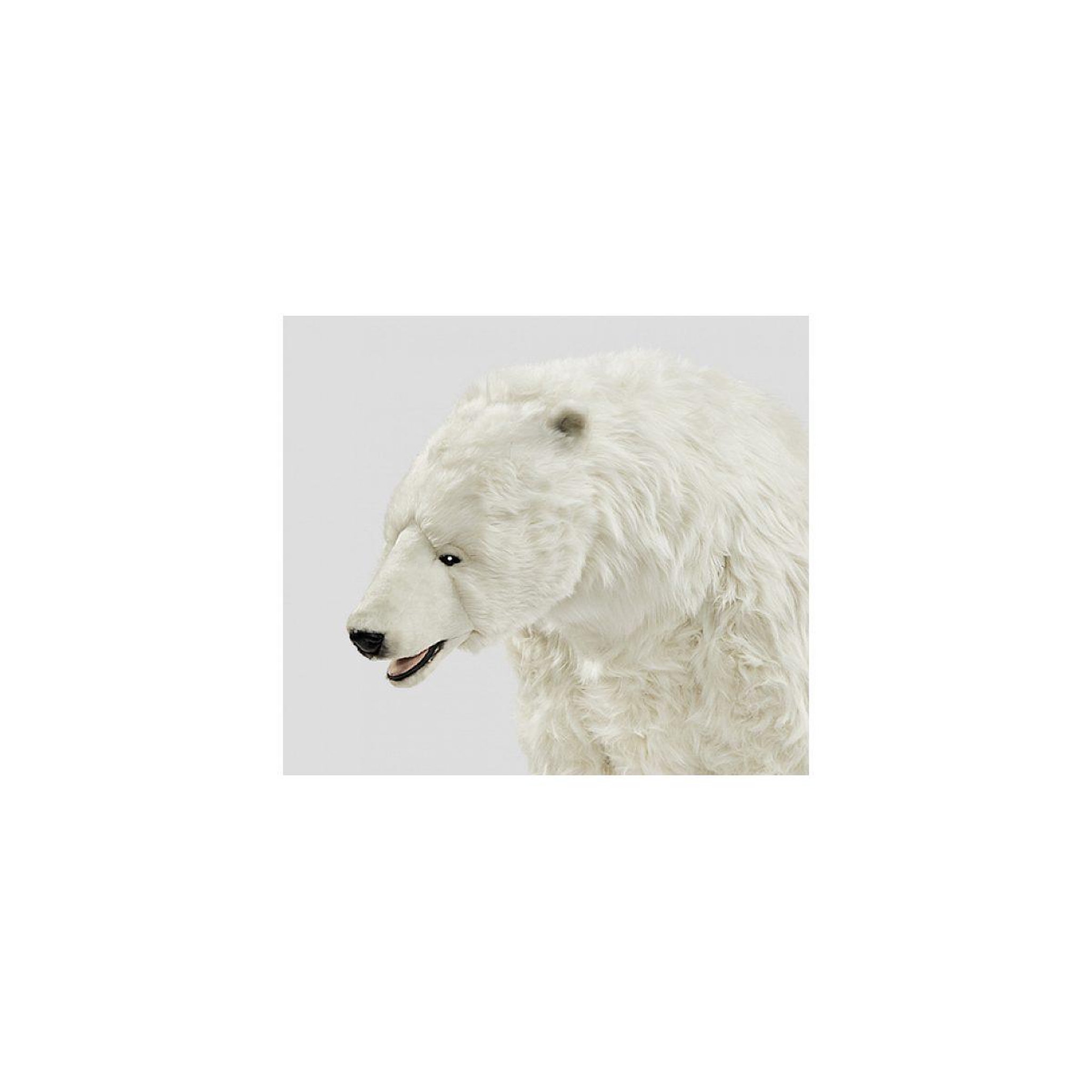 Voir la diapositive 2 : Hansa Hansa peluche geante ours polaire assis 92 cm h et 155 cm l