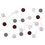 Paris Prix Guirlande Lumineuse à Led  20 Boules  372cm Bordeaux