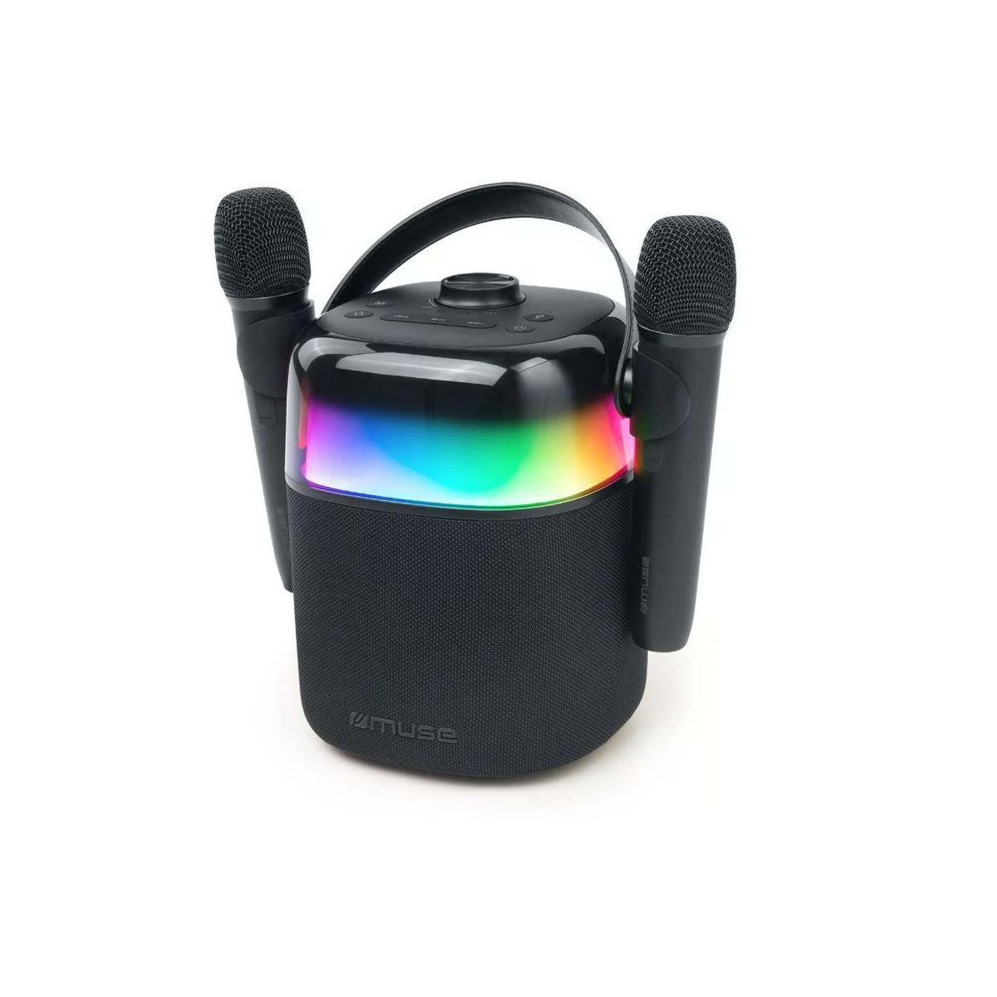 Voir la diapositive 2 : Muse Enceinte bluetooth karaoké noir - m530ka