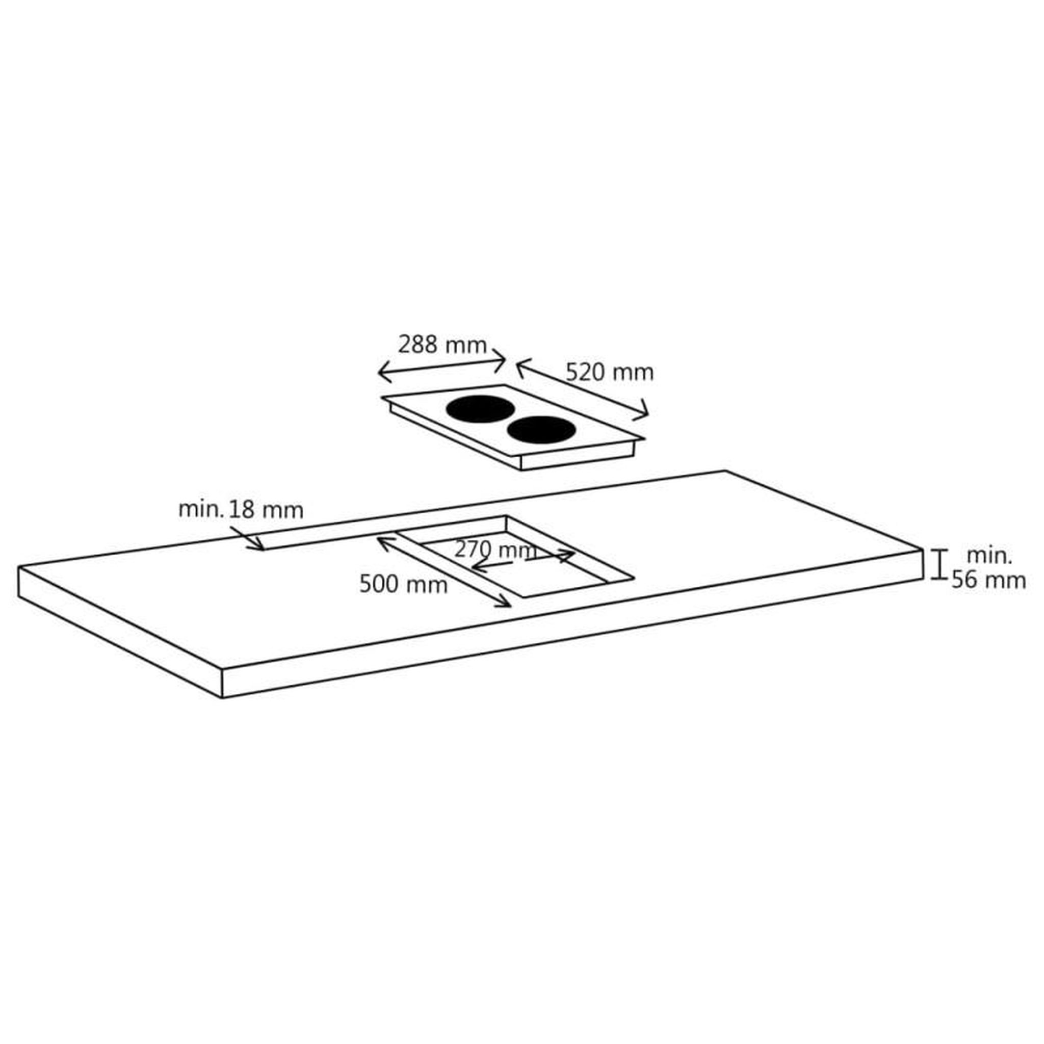 Voir la diapositive 4 : VIDAXL Plaque de cuisson à induction 2 brûleurs Contrôle tactile 3500W