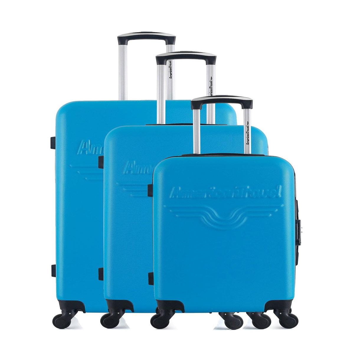 AMERICAN TRAVEL AMERICAN TRAVEL - Set de 3 Valises CHELSEA 75 cm 4 Roues