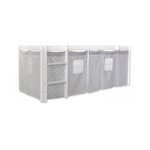 HomeStyle4U Rideau de lit pour lit mezzanine en coton Etoiles grises