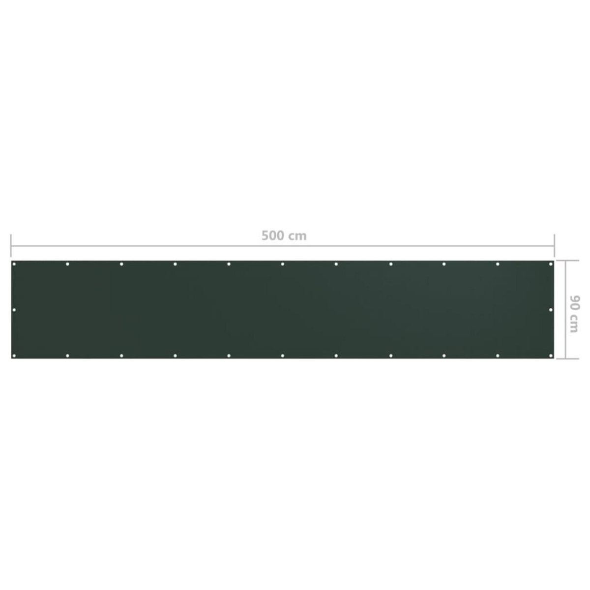 VIDAXL Ecran de balcon Vert fonce 90x500 cm Tissu Oxford