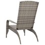 Voir la diapositive 5 : VIDAXL Chaise de jardin Adirondack Gris Resine tressee