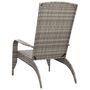 Voir la diapositive 5 : VIDAXL Chaise de jardin Adirondack Gris Resine tressee