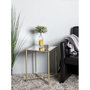 Voir la diapositive 5 : Paris Prix Table d'Appoint Design en Métal  Mezo  53cm Or