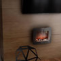 Voir la diapositive 2 : CECOTEC Cheminée murale électrique décorative Cecotec Warm 2600 Curved Flames 2000W