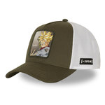 CAPSLAB Casquette  trucker avec filet et patch Dragon Ball Super Future Trunk. Coloris disponibles : Vert