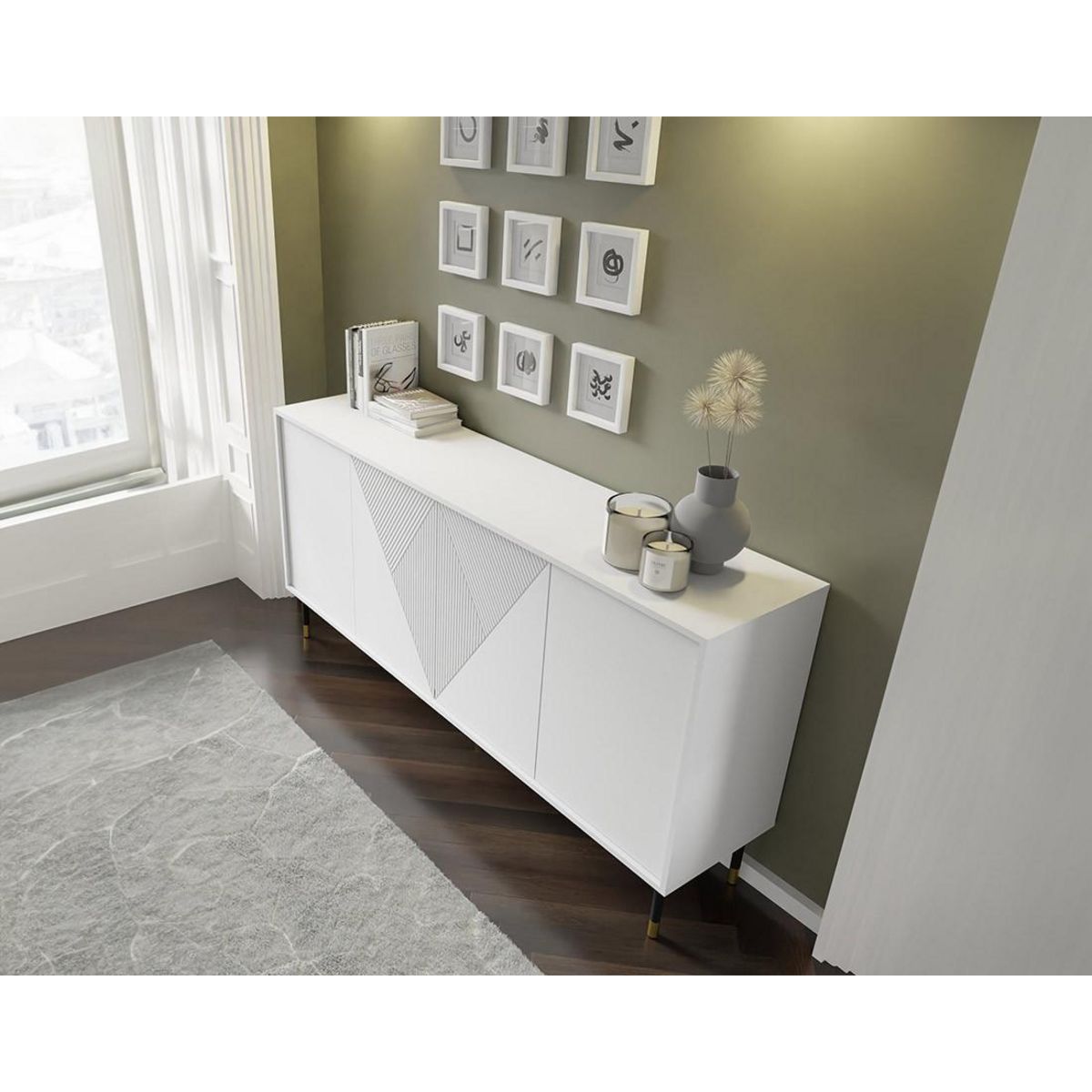 BEST MOBILIER Kirua - buffet bas - 180 cm