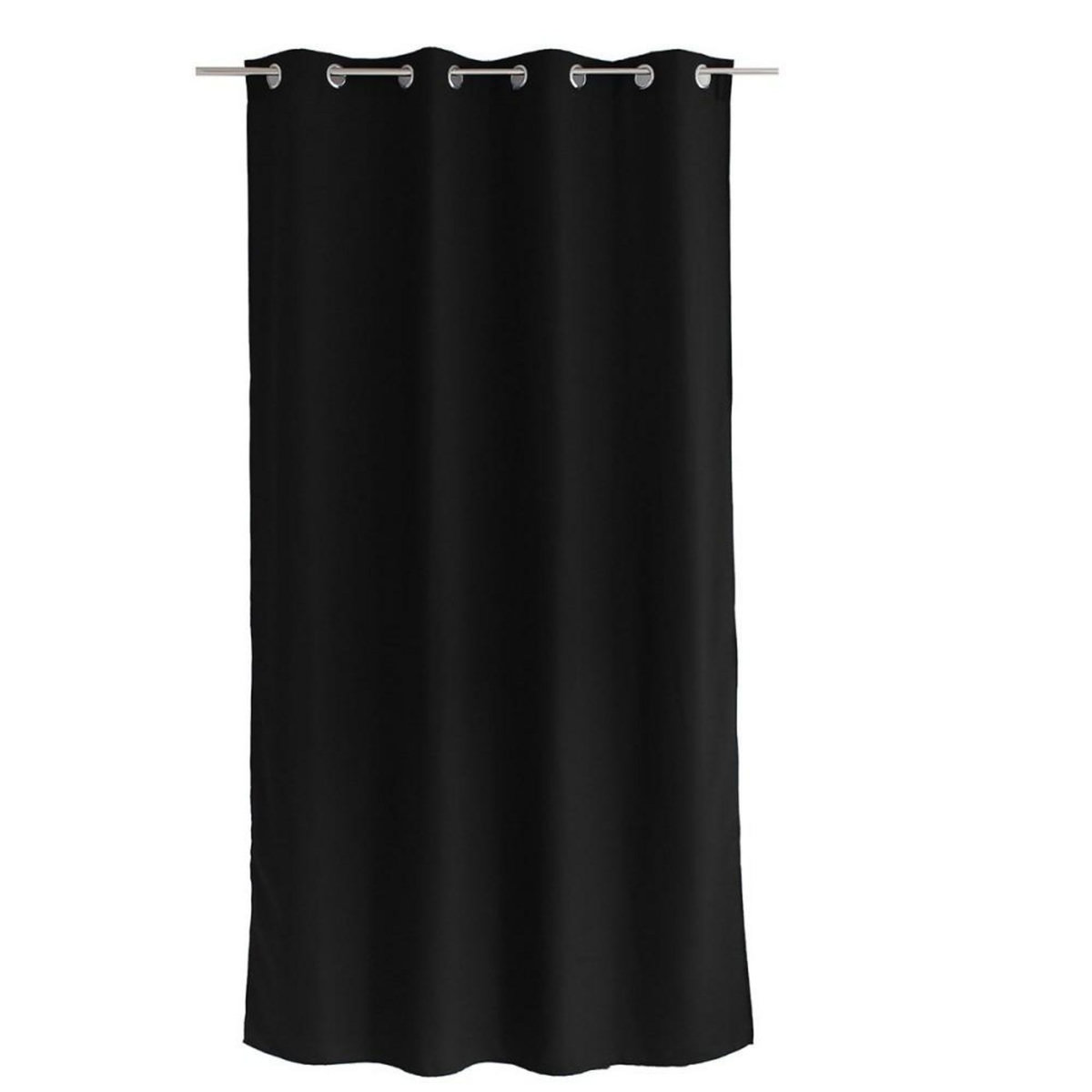 DECOSTARS Rideau à œillets 140x240 Zoé noir