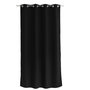 Voir la diapositive 3 : DECOSTARS Rideau à œillets 140x240 Zoé noir