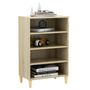 Voir la diapositive 3 : VIDAXL Buffet Chene sonoma 57x35x90 cm Bois d'ingenierie