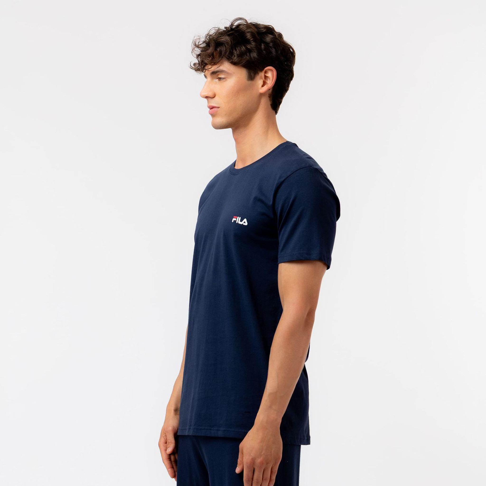 Voir la diapositive 3 : FILA T-shirt homme uni 100% coton fila