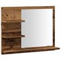 Voir la diapositive 2 : VIDAXL Armoire a miroir de salle de bain vieux bois bois d'ingenierie