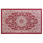 Douceur d'Intérieur Tapis soyeux Safi - 68 x 110 cm - Rouge