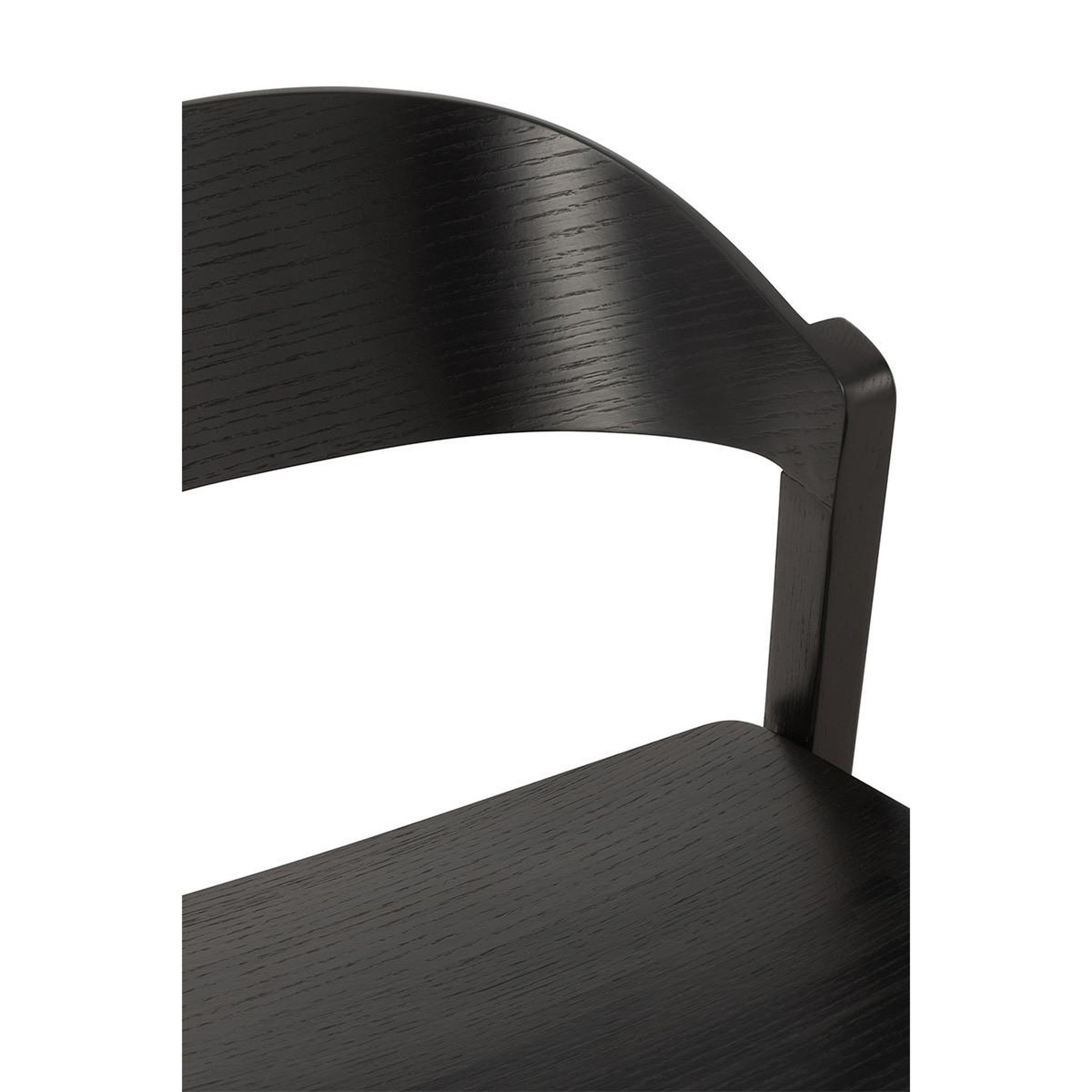 Voir la diapositive 5 : J-LINE Chaise en bois  laga  75cm noir