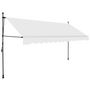 Voir la diapositive 2 : VIDAXL Auvent manuel retractable avec LED 350 cm Creme