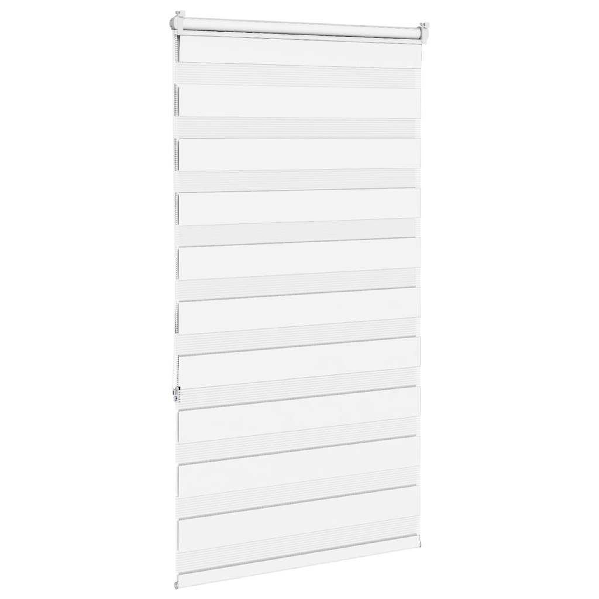 Voir la diapositive 4 : VIDAXL Store zebre blanc 70x150 cm largeur du tissu 65,9 cm polyester