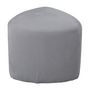 Voir la diapositive 4 : Venture Home Venture Home Pouf Peg 46x46x41 cm Velours cotele Gris