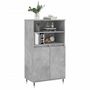 Voir la diapositive 3 : VIDAXL Buffet haut Gris beton 60x36x110 cm Bois d'ingenierie