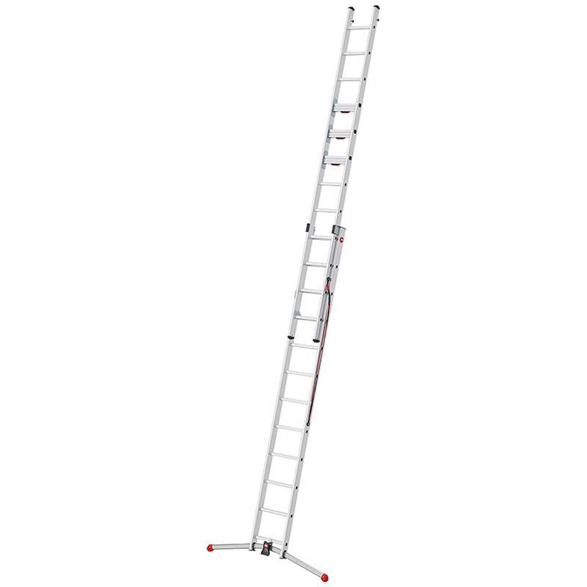 Voir la diapositive 5 : HAILO Echelle transformable 2 plans 2x12 échelons 5,6m/6,6m en Aluminium Hailo S 110 Pro